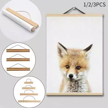 Магнит из цельного дерева, подвесной зажим для картины, зажим для плаката, рамка-папка для рисования, фоторамка, настенная рамка для рукоделия, вешалка, рамка 21cm