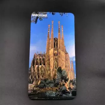 Магнит на холодильник Испания Страна сувенир Мадрид Барселона Магнитные магниты для холодильника Смоляная роспись Декоративные изделия ручной работы