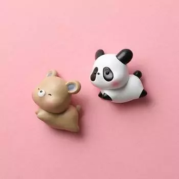 Магнит на холодильник «Маленькое животное» Котенок Щенок Мультяшный Панда Магнитная присоска Декоративная смола Магнитная наклейка