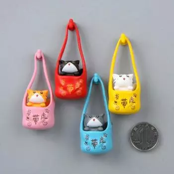 Магнит на холодильник с кошкой, яркий декоративный цвет, дополнительная сумка, милый висячий вид, кошка, ПВХ, ремесленная модель животного