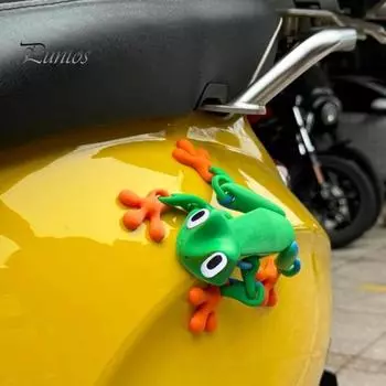 Магнитная 3D-печатная игрушка-лягушка с подвижными суставами Магнит на холодильник в виде лягушки Фигурка животного с шарнирным соединением Украшение для домашнего офиса и монитора компьютера фиолетовый