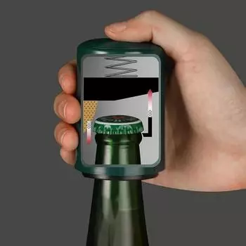 Магнитная автоматическая открывалка для пивных бутылок кухонная крышка из нержавеющей стали пресс-штопор для пива инструменты портативные гаджеты для бара