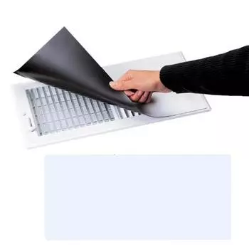 Магнитная белая вентиляционная крышка Высокопрочный ПВХ Толстый прямоугольник Режущийся дом Дом на колесах HVAC Пол Стена Потолок Воздухозаборник Вентиляционное отверстие Защитный лист S