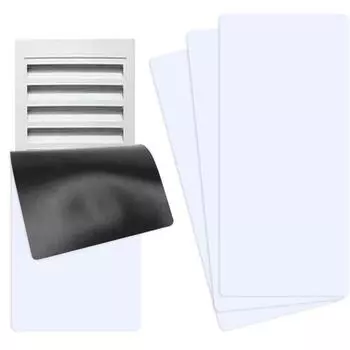 Магнитная белая вентиляционная крышка Высокопрочный ПВХ Толстый прямоугольник Режущийся дом Дом на колесах HVAC Пол Стена Потолок Воздухозаборник Вентиляционное отверстие Защитный лист S