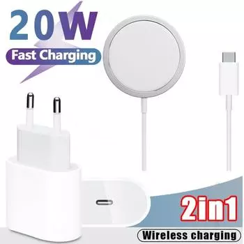 Магнитная беспроводная зарядная панель мощностью 15 Вт, быстрое беспроводное зарядное устройство для iPhone 14, 14Pro, 13, 12Pro Max