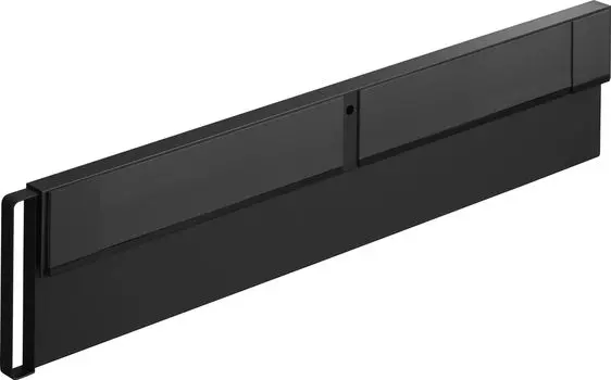 Магнитная боковая сдвижная панель для холодильника Yamazaki Jitsugyo, черная x D62 111 x Tower с магнитной планкой, органайзер для хранения документов и печати чёрный