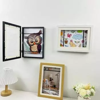 Магнитная детская художественная рамка с эластичной лентой спереди для гостиной, галереи, настенного украшения для детей