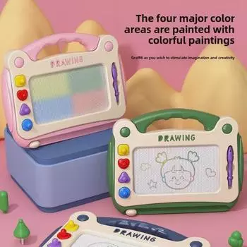 Магнитная доска для рисования для детей 3-6 лет: Красочные граффити и доска для письма