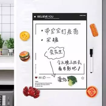 Магнитная доска для записей с маркером для белой доски, поверхность для сухого стирания, многоцелевой сильный магнит B