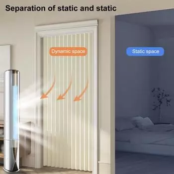 Магнитная дверная занавеска, складная, без проколов, ветрозащитная, плиссированная, защита конфиденциальности, невидимая, утолщенная, подходит для спальни, гостиной, дверного проема 180cm бежевый