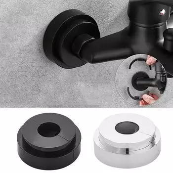 Магнитная фурнитура, хромированная настенная крышка для смесителя, декоративная крышка, телескопическая декоративная крышка для смесителя inside circle чёрный