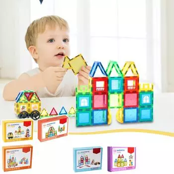 Магнитная головоломка с натуральным цветом, 3D-пленка для окон с изображением животных, детский сад, подарок на день рождения для детей, практические навыки, 1 коробка One Size