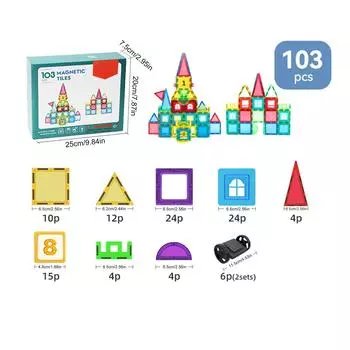 Магнитная головоломка с натуральным цветом, 3D-пленка для окон с изображением животных, детский сад, подарок на день рождения для детей, практические навыки, 1 коробка One Size зелёный