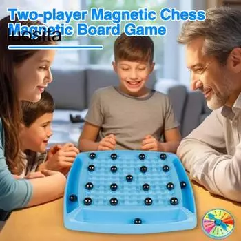 Магнитная игра в шахматы, портативная шахматная доска, захватывающий боевой опыт, веселая игра в шахматы для вечеринок для друзей семьи Sets