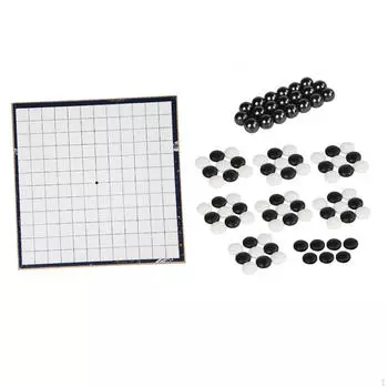 Магнитная игровая доска для шахматной стратегии 2 в 1 для собраний в помещении и кемпинга 2 in1 Go Chess