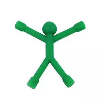 Магнитная игрушка для человека, красочный гуманоидный магнит на холодильник, гибкая мини-игрушка для людей, дома красный