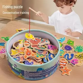 Магнитная игрушка-рыбалка для малышей 1-3 лет: Образовательный подарок для мальчиков и девочек в возрасте 2,5-6 лет