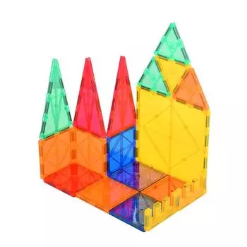 Магнитная игрушка с цветным окном для детей, многофункциональная магнитная сборка, увлекательные игрушки для самостоятельной сборки One Size