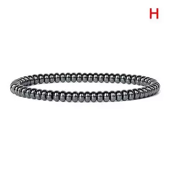 Магнитная терапия камнями гематит растягивающийся магнит ювелирные изделия браслеты для здоровья as the picture