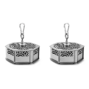 Магнитная коробка для благовоний от комаров из нержавеющей стали для дома, в помещении, на открытом воздухе