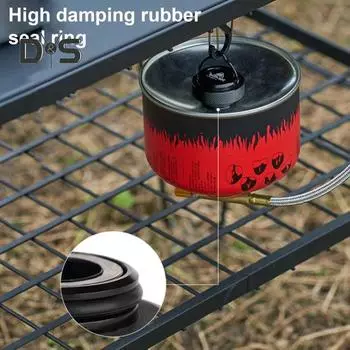 Магнитная крышка газового баллона из алюминиевого сплава, крышка адаптера для баллона с бутаном, портативная герметичная крышка для газового баллона для кемпинга и барбекю чёрный