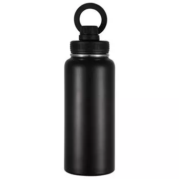 Магнитная крышка Космический термос 304 Нержавеющая сталь Вакуумное напыление Космический термос, Креативный автомобильный стакан для льда 12oz чёрный