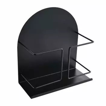 Магнитная кухонная полка для хранения специй, полка для приправ TOPOOMY, полка для холодильника, магнитный держатель для инструментов для уборки ванной комнаты, черная, 20X9X21 см, башня