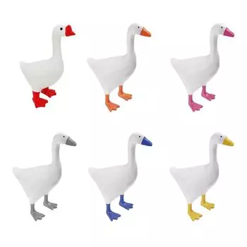 -Магнитная маленькая статуя утки, полимерный держатель для ключей с уткой, милое животное, ремесло, домашний декор 2