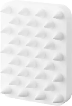 Магнитная массажная щетка для кожи головы Yamazaki Jitsugyo жесткого типа, белая, прибл.. Ш6,5 x Г8,5 x В2,8 см Башня Плавающая щетка для хранения кожи головы Массаж головы 1771