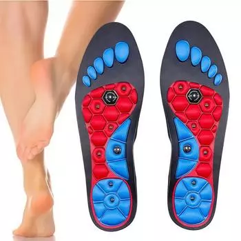 Магнитная массажная стелька - удобная подушечка из ЭВА для мужчин и женщин, улучшенная поддержка стопы, 1 пара S