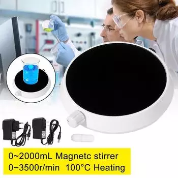 Магнитная мешалка 2000 мл Лабораторное оборудование Магнитная мешалка Магнитный миксер Вместимость перемешивания для домашней лаборатории Образовательный