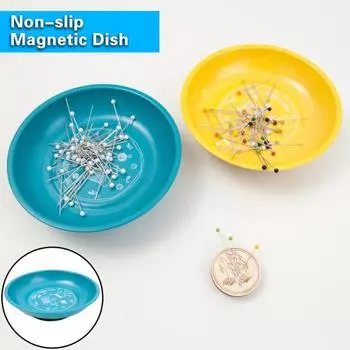 Магнитная миска для хранения, компактный, удобный, универсальный органайзер для швейных игл, держатель для швейных принадлежностей