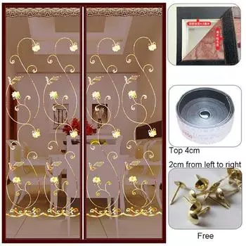 Магнитная москитная сетка, летняя анти-жук, занавеска для двери, сетка, автоматическое закрывание, перегородка, складной экран, настенная перегородка, дверь 85 X 210 CM