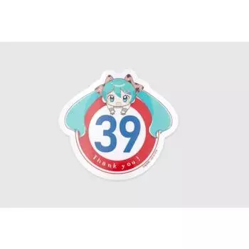 Магнитная наклейка Daihatsu Hatsune Miku (Максимальный уровень Мику 39ver) SD Style Speed Ign Холодильник Автомобиль 110 x 115 мм Красный