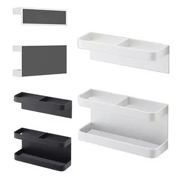 Магнитная настенная подставка для зонтов, держатель для хранения, регулируемая по высоте установка без сверления, стеллаж для хранения, органайзер для зонтов белый