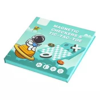 Магнитная настольная игра 2-в-1, дорожные занятия для детей, складные игры для самолета и машины, семейное развлечение в путешествии для мальчика и девочки О One Size