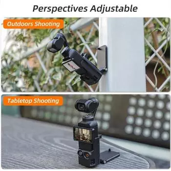 Магнитная настольная подставка Yousheng для Osmo Pocket 3, расширенные углы фотосъемки, регулируемый сильный магнитный держатель на присоске, стабильный кронштейн для размещения чёрный