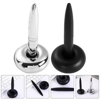 Магнитная основа Магнитная левитационная ручка Плавное письмо Плавающая шариковая ручка Настольный аксессуар серебряный