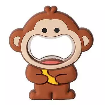 Магнитная открывалка для бутылок Форма свиньи, обезьяны, кролика Открывалка из нержавеющей стали Съемник пивных крышек Украшение для холодильника Monkey