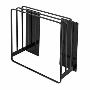 Магнитная подставка для крышки ванны Yamazaki Jitsugyo 5086, черная башня, плавающее хранилище, жалюзи, также можно хранить, легко сушится, прибл. чёрный