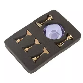 Магнитная подставка для ногтей овальная кристаллическая подставка для практики держатель сплава подставка для демонстрации дизайна ногтей фиолетовая