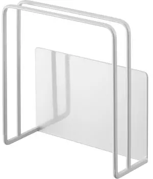 Магнитная подставка для разделочной доски Yamazaki Jitsugyo 5138, белая башня, плавающее хранилище, простая установка, прибл.. Ш13,5XГ5,5XВ14см белый