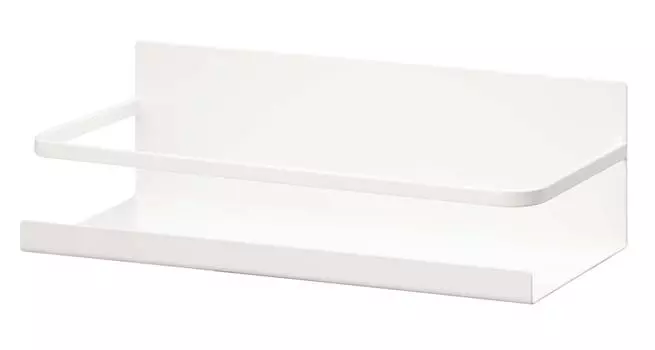 Магнитная подставка для специй Yamazaki Jitsugyo, белая x D11 x кухонная подставка для тарелок, подставка для приправ, кухонное хранилище 2410 прибл.. Ш24,5 В8,5 см