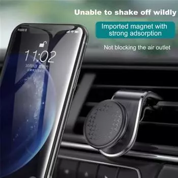 Магнитная подставка для телефона L-образное автомобильное крепление для смартфона Универсальный кронштейн для мобильного телефона с управлением одной рукой 1pc