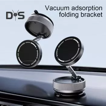 Магнитная подставка для телефона MagSafe N52 Магнитное крепление для телефона с кольцом Складной универсальный автомобильный держатель для телефона для iPhone чёрный