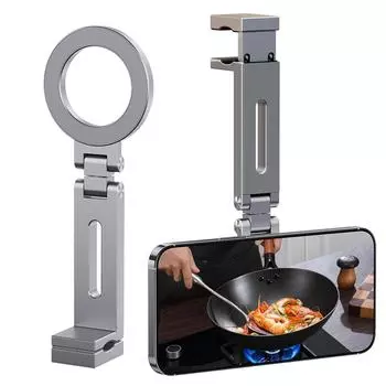 Магнитная подставка для телефона в виде самолета, складной держатель для телефона в виде самолета, необходимые в путешествии, регулируемое крепление для мобильного телефона для iPhone 15 14 13 12 серебряный