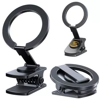 Магнитная подставка для телефона в виде самолета, складная, дорожная, регулируемая, настольная подставка для сотового телефона серии iPhone 15, 14, 13, 12 ProMax чёрный