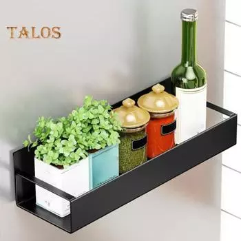 Магнитная полка для хранения специй, органайзер для холодильника, прочная конструкция, устойчивая к ржавчине, простая установка, держатель для хранения на холодильнике S