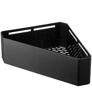 Магнитная полка для игрушек в углу ванной комнаты Yamazaki Jitsugyo, черная башня, размер 4265, приблизительный. 33X18.5X10см