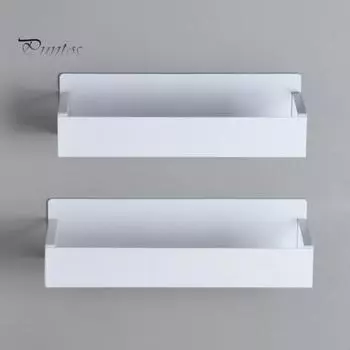 Магнитная полка для специй на холодильник с крючками, полая конструкция, нержавеющая, прочная, несущая, большая вместительная полка для специй, кухонная полка для хранения S чёрный